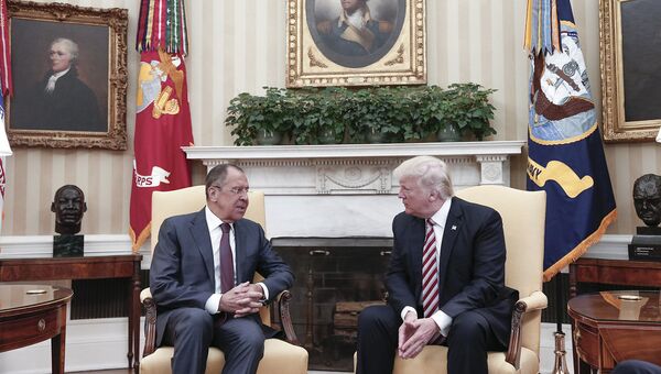 俄羅斯外長與美國總統特朗普 - 俄羅斯衛星通訊社