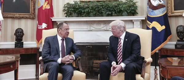 俄罗斯外长与美国总统特朗普 俄罗斯外长与美国总统特朗普 - 俄罗斯卫星通讯社