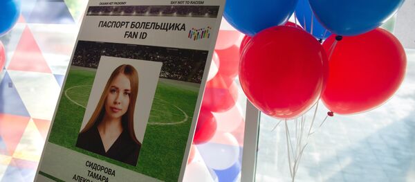 Образец паспорта болельщика Кубка конфедераций FIFA 2017 в центре выдачи паспортов в Сочи Образец паспорта болельщика Кубка конфедераций FIFA 2017 в центре выдачи паспортов в Сочи - 俄羅斯衛星通訊社