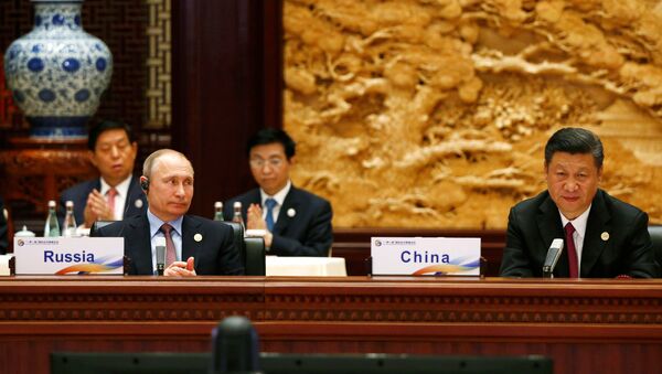 Russian President Vladimir Putin and Chinese President Xi Jinping attend a summit at the Belt and Road Forum in Beijing - 俄羅斯衛星通訊社
