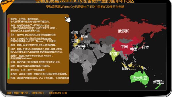 媒體：專家認為勒索病毒作者來自中國或新加坡 - 俄羅斯衛星通訊社