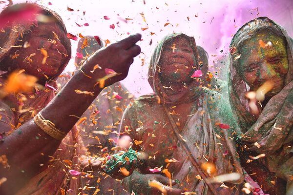 《印度色彩節上的寡婦》，印度攝影師沙希·謝加·卡什亞普（Shashi Shekhar Kashyap） - 俄羅斯衛星通訊社