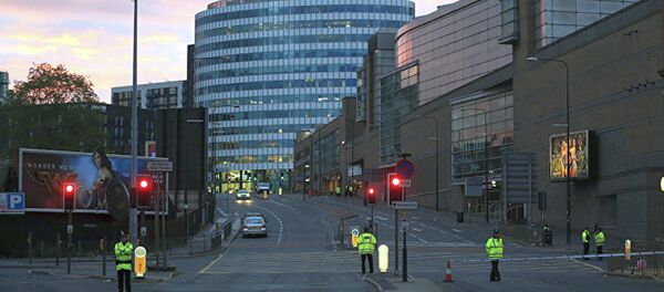 Полиция возле Манчестер-Арены - 俄罗斯卫星通讯社