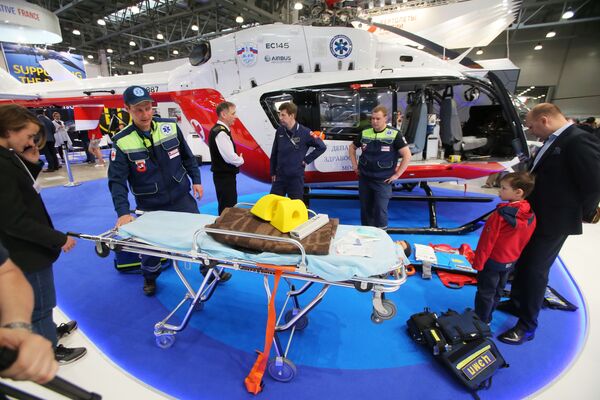 俄罗斯卫生健康部所使用的多目标直升机 - Eurocopter EC 145 - 俄罗斯卫星通讯社