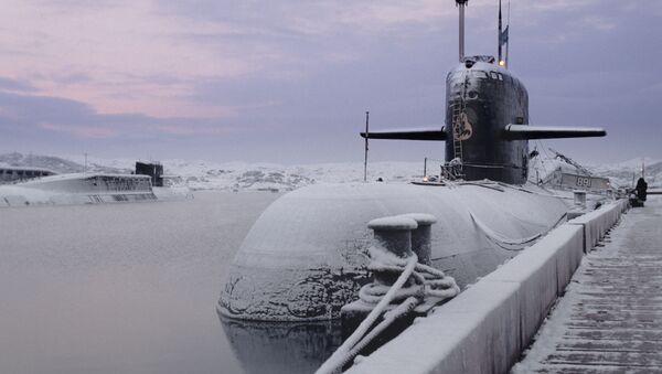 Атомная подводная лодка того же класса, что и Курск Северного флота ВМФ России - 俄罗斯卫星通讯社