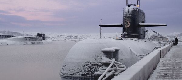 Атомная подводная лодка того же класса, что и Курск Северного флота ВМФ России Атомная подводная лодка того же класса, что и Курск Северного флота ВМФ России - 俄罗斯卫星通讯社