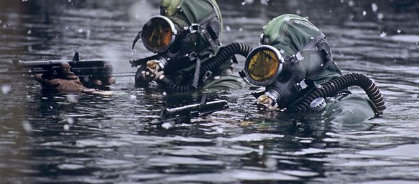 Бойцы отряда подводно-диверсионных сил Северного флота - 俄罗斯卫星通讯社