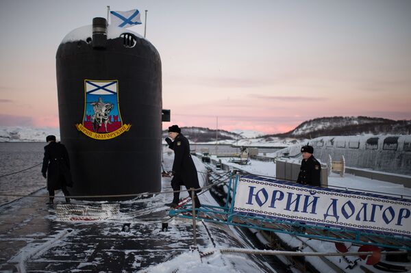 “尤里·多尔戈鲁基”号核潜艇。 - 俄罗斯卫星通讯社