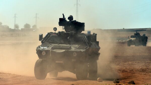 Турецкая армия на границе Сирии - 俄罗斯卫星通讯社