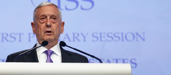 U.S. Secretary of Defense James Mattis speaks at the 16th IISS Shangri-La Dialogue - 俄羅斯衛星通訊社