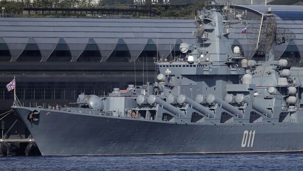俄軍艦“瓦良格”號和“奧斯利亞比亞”號啓程參加俄中海上聯演 - 俄羅斯衛星通訊社