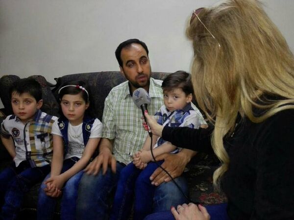 男孩的父親在採訪中向記者表示，媒體想消費苦難，利用孩子攻擊大馬士革政府。 - 俄羅斯衛星通訊社