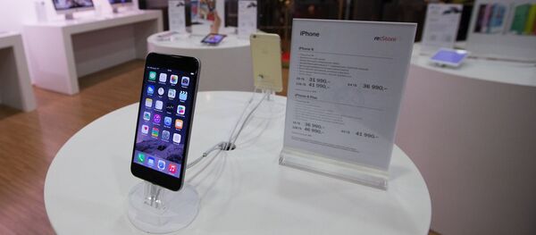 Смартфоны Apple в российском магазине - 俄罗斯卫星通讯社