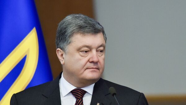 Президент Украины Петр Порошенко - 俄羅斯衛星通訊社