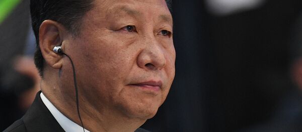 Председатель КНР Си Цзиньпин на заседании совета глав государств - членов ШОС в расширенном составе - 俄羅斯衛星通訊社