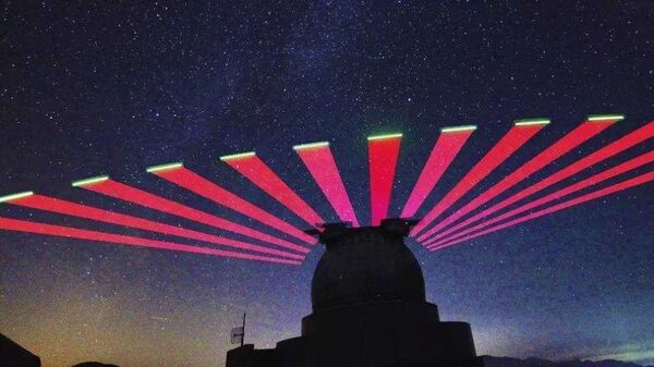 興隆站跟蹤“墨子號”量子科學實驗衛星的實景拍攝 資料圖 - 俄羅斯衛星通訊社
