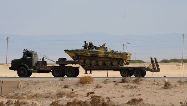 Сирийская армия и отряды ополчения на подступах к Пальмире - 俄罗斯卫星通讯社