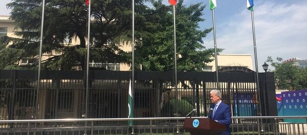 印度和巴基斯坦国旗在上合组织北京总部门前升起 - 俄罗斯卫星通讯社