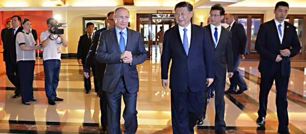 普京:西方制裁加速了俄中亲近进程 普京:西方制裁加速了俄中亲近进程 - 俄罗斯卫星通讯社