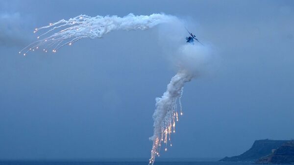 美国直升机降落驻日训练基地后起火 - 俄罗斯卫星通讯社