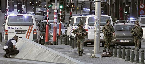 Ситуация на Центральном вокзале Брюсселя после взрыва, 20 июня 2017. - 俄罗斯卫星通讯社