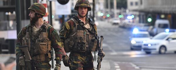 Ситуация на Центральном вокзале Брюсселя после взрыва, 20 июня 2017. - 俄罗斯卫星通讯社