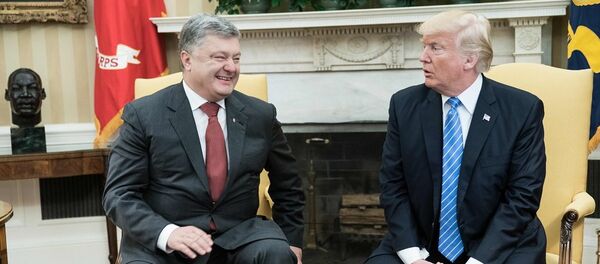 Встреча Порошенко и Трампа в США - 俄羅斯衛星通訊社