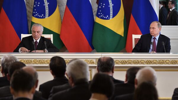 普京：俄罗斯与巴西将深化反恐协作 - 俄罗斯卫星通讯社