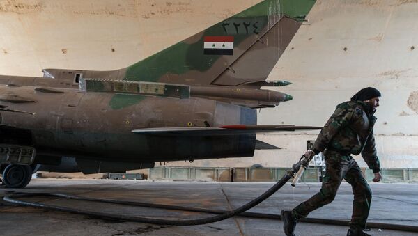 敘利亞的蘇-22殲擊機 - 俄羅斯衛星通訊社