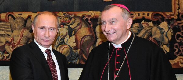 弗拉基米尔•普京与彼得罗•帕洛林 弗拉基米尔•普京与彼得罗•帕洛林 - 俄罗斯卫星通讯社