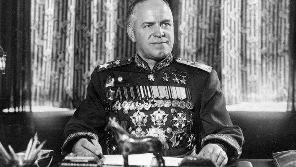 民族主义分子推倒哈尔科夫朱可夫元帅半身像 - 俄罗斯卫星通讯社