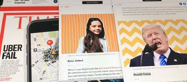 特朗普和一名敘女孩入選《時代》互聯網中最有影響力人物 - 俄羅斯衛星通訊社