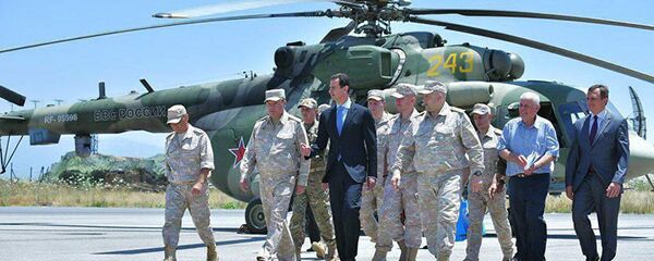 敘利亞總統訪問俄駐敘空軍基地 - 俄羅斯衛星通訊社