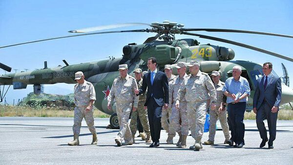 叙利亚总统访问俄驻叙空军基地 - 俄罗斯卫星通讯社