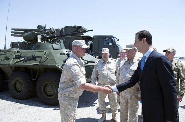 敘利亞總統訪問俄駐敘空軍基地 - 俄羅斯衛星通訊社