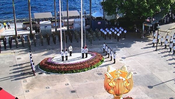 香港特区举行升旗仪式庆祝回归20周年 - 俄罗斯卫星通讯社