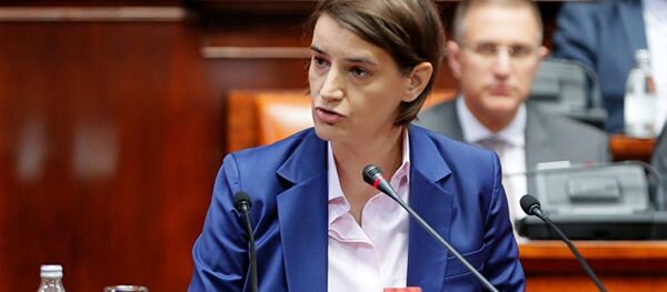 塞尔维亚总理安娜·布尔纳比奇 - 俄罗斯卫星通讯社