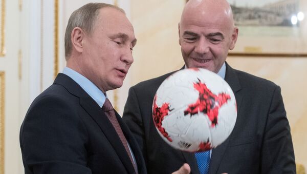 普京對與國際足聯籌備俄羅斯世界杯進行有效合作充滿信心 - 俄羅斯衛星通訊社