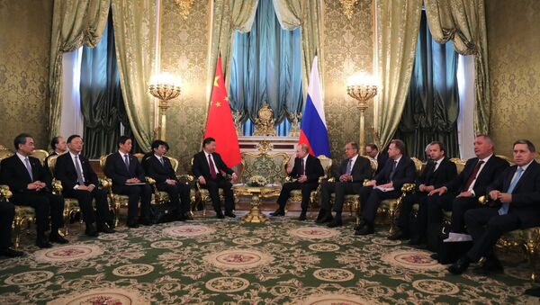 普京正与习近平在莫斯科举行会见 - 俄罗斯卫星通讯社