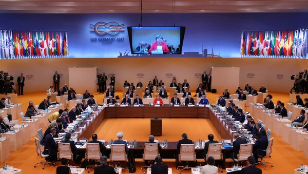 普京在G20峰会期间与意法领导人及联合国秘书长站立式会谈 - 俄罗斯卫星通讯社