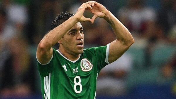 墨西哥前鋒法比安對德國隊的進球被評為2017年聯合會杯最佳進球 - 俄羅斯衛星通訊社