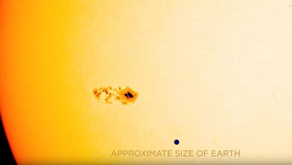 NASA观察到太阳表面出现巨型黑子 - 俄罗斯卫星通讯社