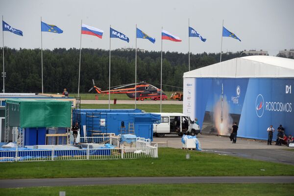 備戰2017年俄羅斯國際航空航天展覽會（MAKS）。 - 俄羅斯衛星通訊社