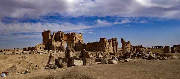 從敘利亞魯薩費撤退的武裝分子在歷史文物上佈雷 - 俄羅斯衛星通訊社
