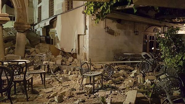 希腊科斯岛地震造成古清真寺尖塔受损 - 俄罗斯卫星通讯社