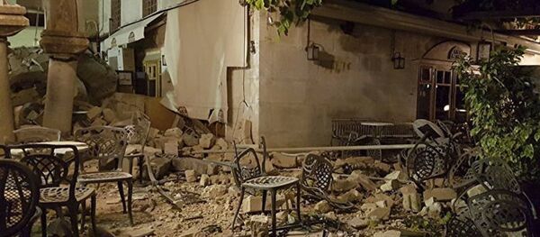 希腊科斯岛地震造成古清真寺尖塔受损 - 俄罗斯卫星通讯社