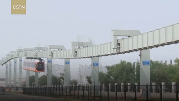 中國最快的懸掛式列車開始在青島試運行 - 俄羅斯衛星通訊社