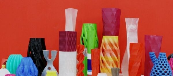 照片：3D打印的各种造型的花瓶 - 俄罗斯卫星通讯社