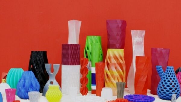 照片：3D打印的各种造型的花瓶 - 俄罗斯卫星通讯社