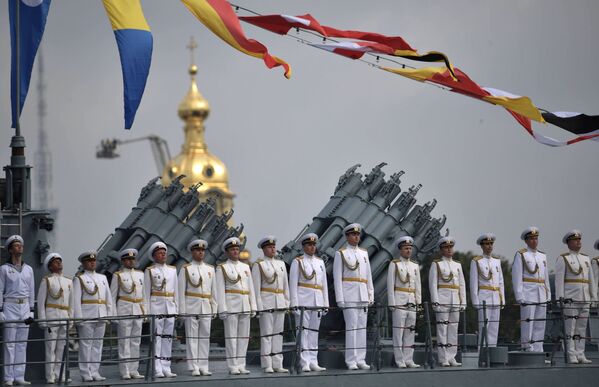 圣彼得堡庆祝海军日 - 俄罗斯卫星通讯社